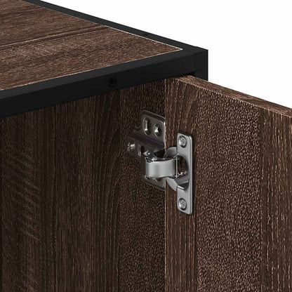 Brown Oak Bathroom Sink Cabinet 65x33x60 cm - Engineered Wood