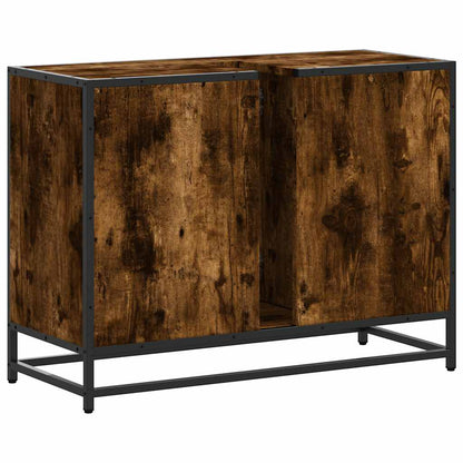Smoked Oak Bathroom Sink Cabinet 80x33x60 cm - Engineered Wood