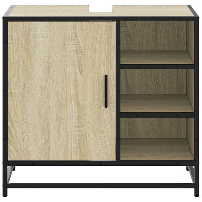 Sonoma Oak Bathroom Sink Cabinet, 65x33x60 cm, Engineered Wood