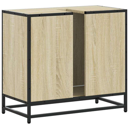 Sonoma Oak Bathroom Sink Cabinet, 65x33x60 cm, Engineered Wood