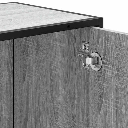 Grey Sonoma Bathroom Sink Cabinet, 65x33x60 cm, Engineered Wood