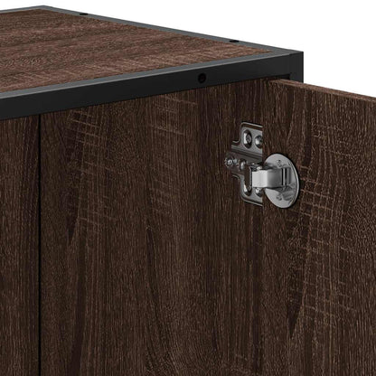 Brown Oak Bathroom Sink Cabinet, 65x33x60 cm, Engineered Wood