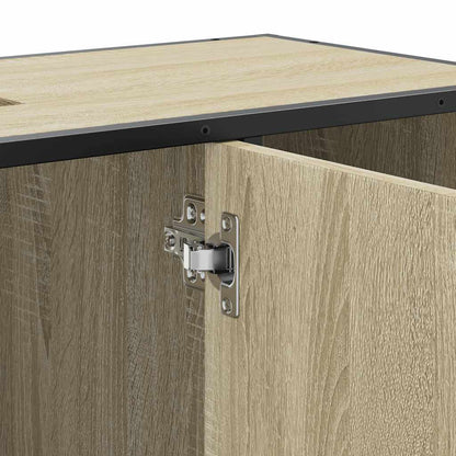 Sonoma Oak Bathroom Sink Cabinet, Engineered Wood, 80x33x60 cm