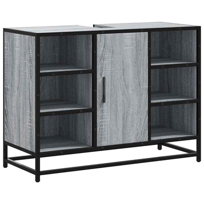 Grey Sonoma Bathroom Sink Cabinet 80x33x60cm - Engineered Wood