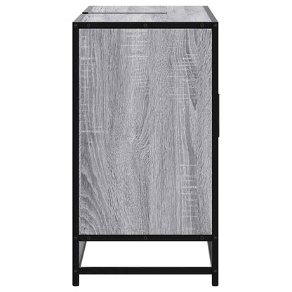 Grey Sonoma Bathroom Sink Cabinet 80x33x60cm - Engineered Wood