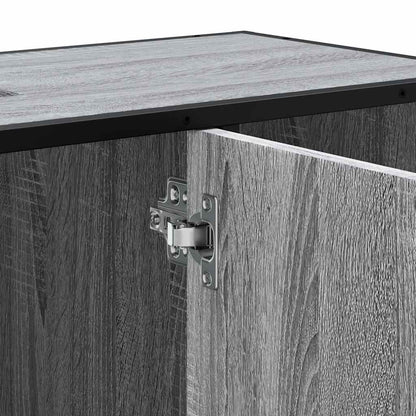 Grey Sonoma Bathroom Sink Cabinet 80x33x60cm - Engineered Wood