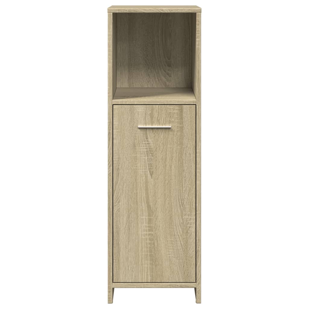 Sonoma Oak Bathroom Cabinet 30x30x95 cm - Engineered Wood