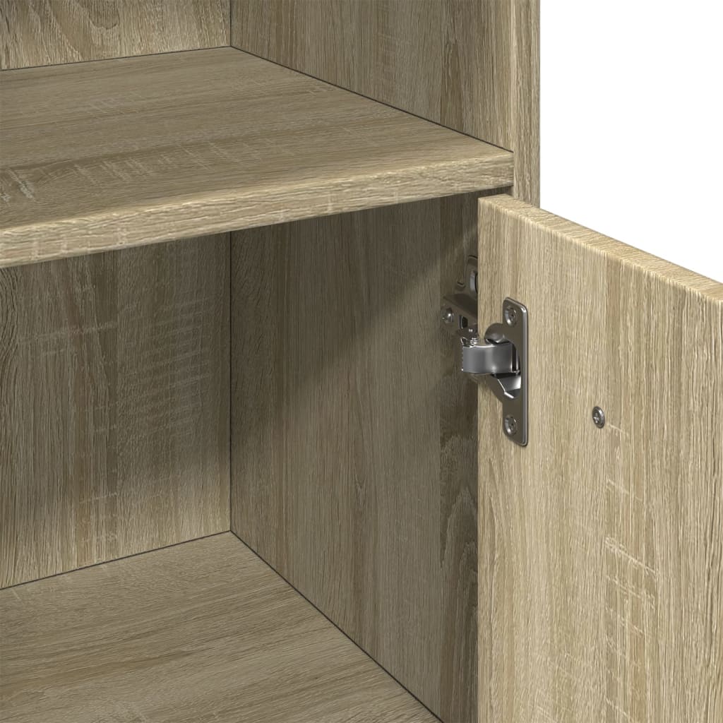 Sonoma Oak Bathroom Cabinet 30x30x95 cm - Engineered Wood
