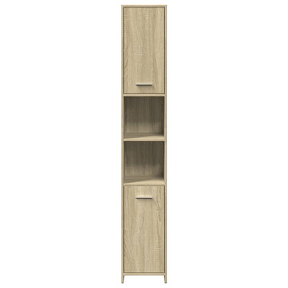 Sonoma Oak Bathroom Cabinet 30x30x183.5 cm - Engineered Wood