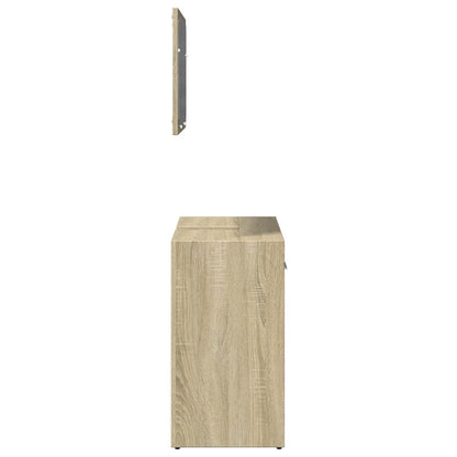 Sonoma Oak 2-Piece Bathroom Furniture Set - Engineered Wood