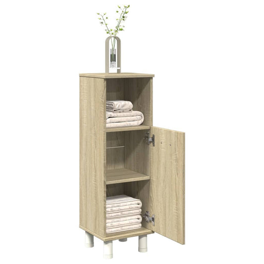 Sonoma Oak Bathroom Cabinet, Engineered Wood, 30.5x30x95 cm