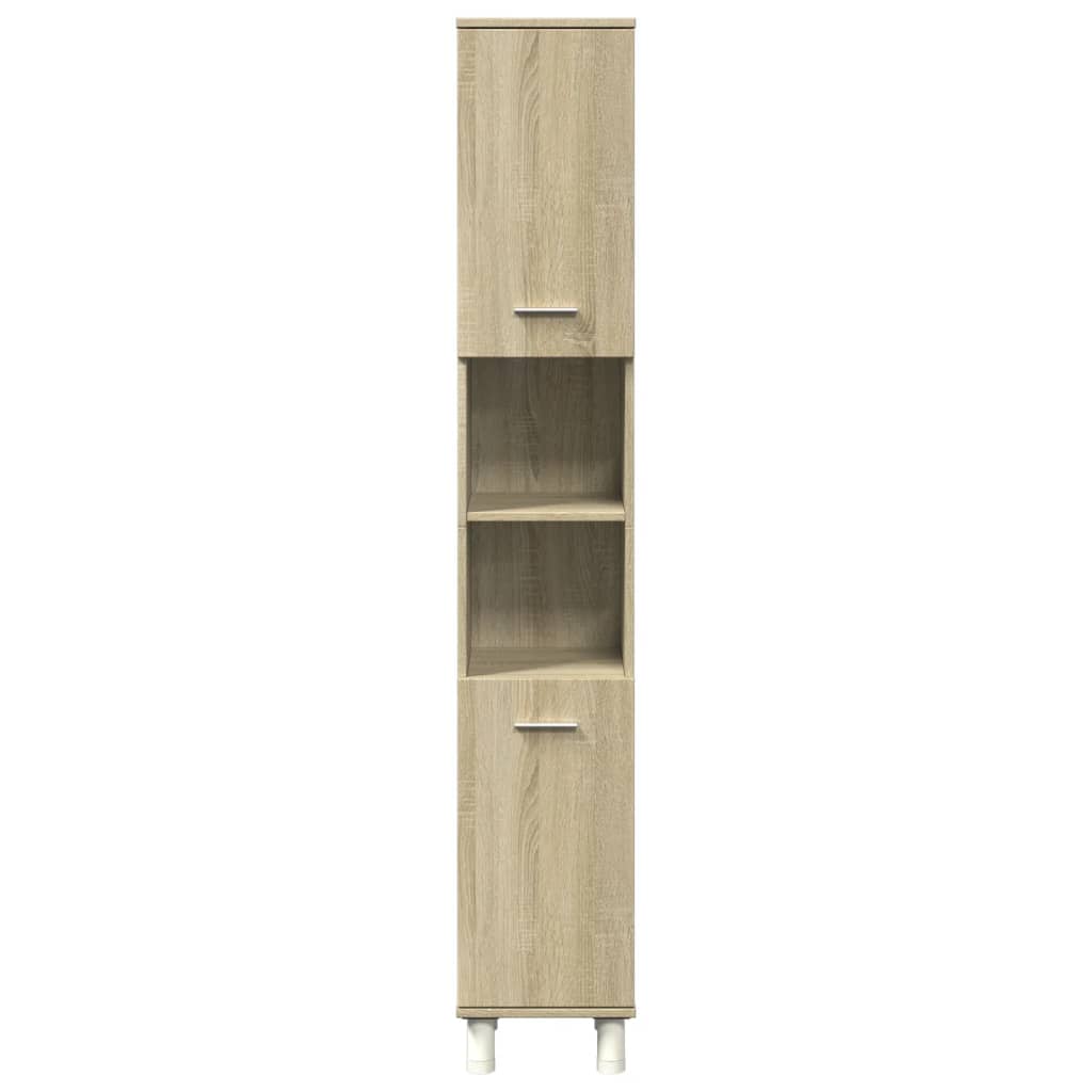 Sonoma Oak Bathroom Cabinet, 30.5x30x179 cm, Engineered Wood