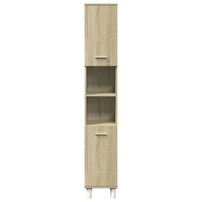 Sonoma Oak Bathroom Cabinet, 30.5x30x179 cm, Engineered Wood