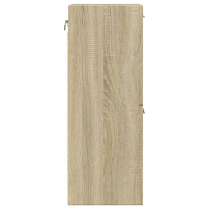Compact Sonoma Oak Bathroom Cabinet, 30x30x80 cm, Engineered Wood