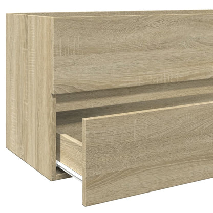 Sonoma Oak Bathroom Sink Cabinet 100x38.5x45cm - Engineered Wood