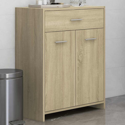 Sonoma Oak Bathroom Cabinet 60x33x80 cm - Engineered Wood