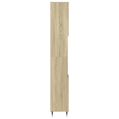 Sonoma Oak Bathroom Cabinet, 30x30x190cm - Engineered Wood