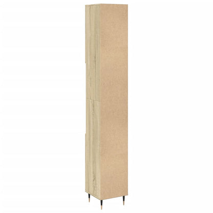 Sonoma Oak Bathroom Cabinet, 30x30x190cm - Engineered Wood