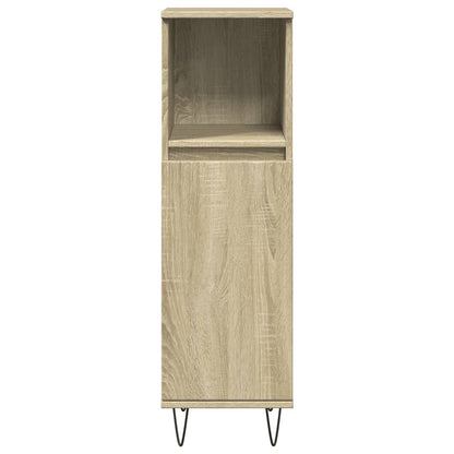 Sonoma Oak Bathroom Cabinet 30x30x100cm - Engineered Wood