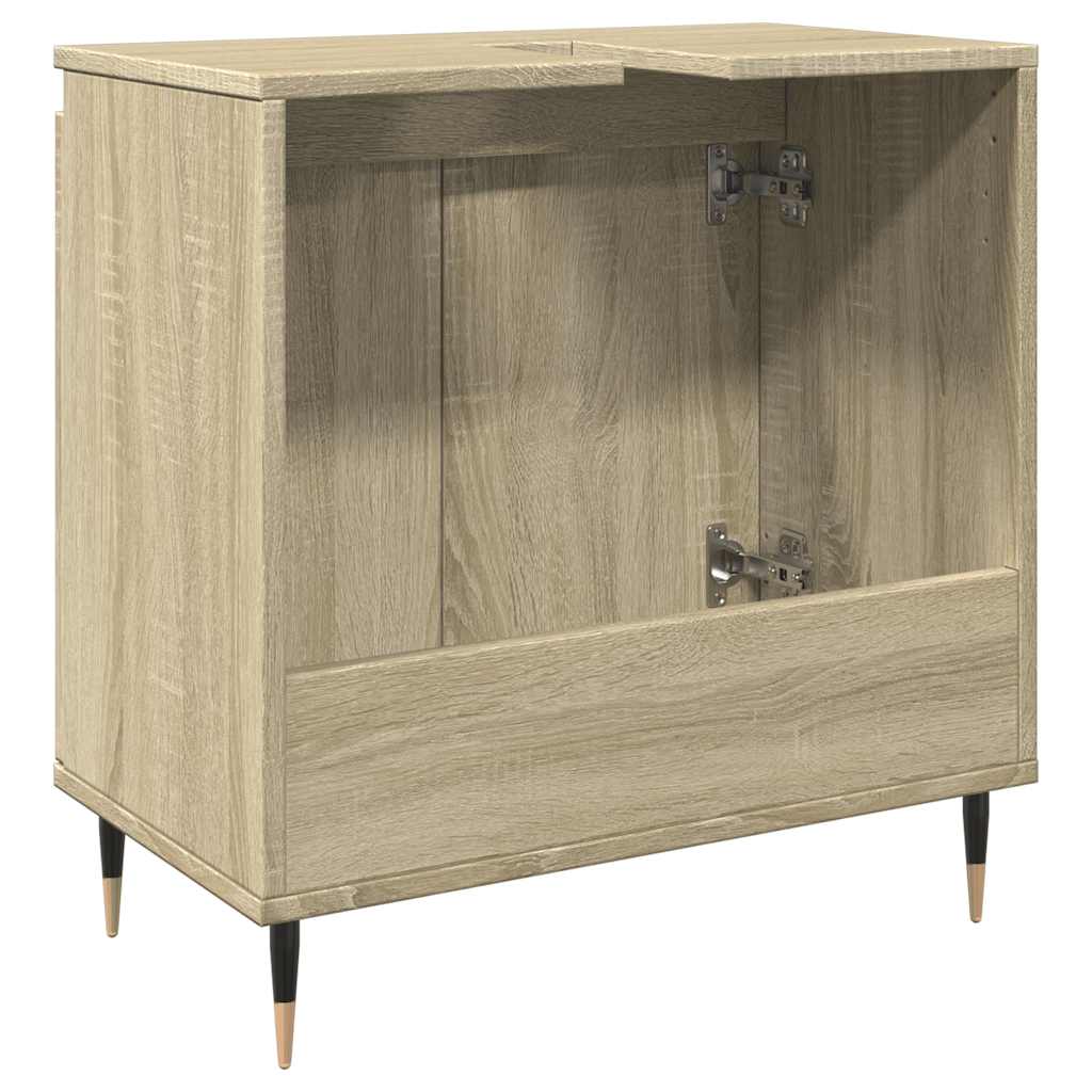Sonoma Oak Bathroom Cabinet 58x33x60 cm - Engineered Wood