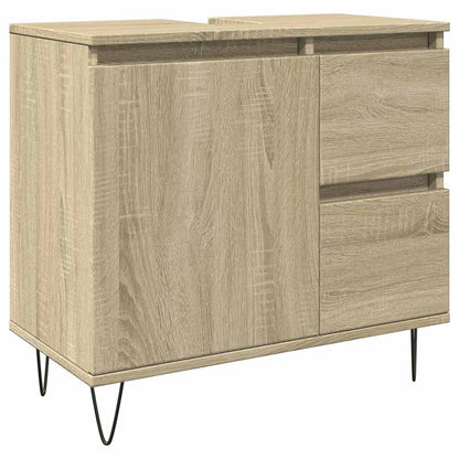 Sonoma Oak Bathroom Cabinet 65x33x60 cm - Engineered Wood