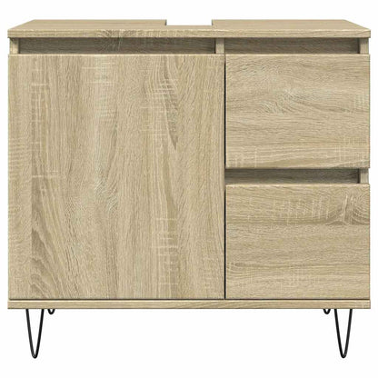 Sonoma Oak Bathroom Cabinet 65x33x60 cm - Engineered Wood