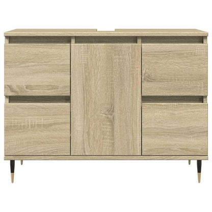 Sonoma Oak Bathroom Cabinet 80x33x60 cm | Engineered Wood