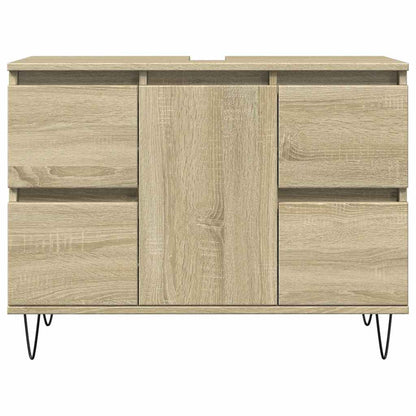 Sonoma Oak Bathroom Cabinet 80x33x60 cm - Engineered Wood