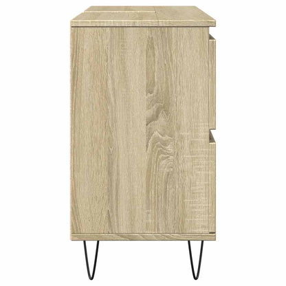 Sonoma Oak Bathroom Cabinet 80x33x60 cm - Engineered Wood