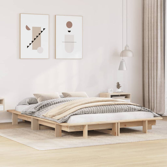 Solid Pine Wood Bed Frame 120x200 cm - No Mattress Included