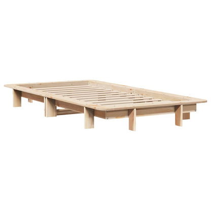 Solid Pine Wood Bed Frame 100x200 cm - No Mattress Included