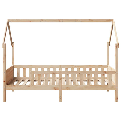 Pine Kids' House Bed Frame 90x200 cm - Mattress Not Included