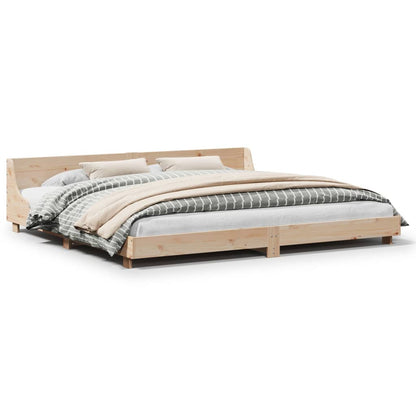 Solid Pine Wood Bed Frame 180x200 cm Super King Size