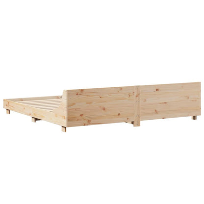 Solid Pine Wood Bed Frame 180x200 cm Super King Size