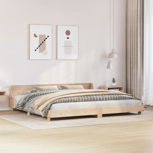 Solid Pine Wood Bed Frame 180x200 cm Super King Size