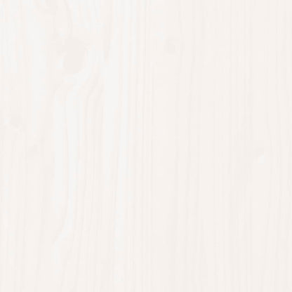 Solid Pine Wood Bed Frame 140x200 cm - White Finish