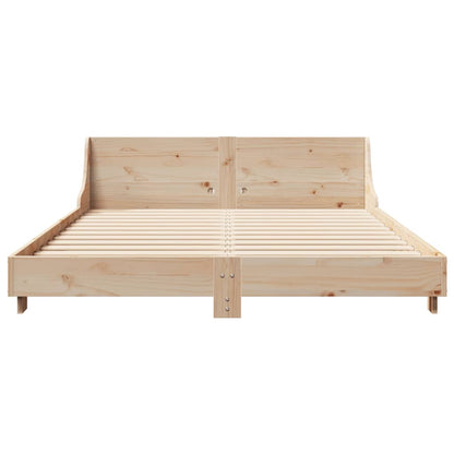 Solid Pine Wood Bed Frame 120x200 cm - No Mattress Included