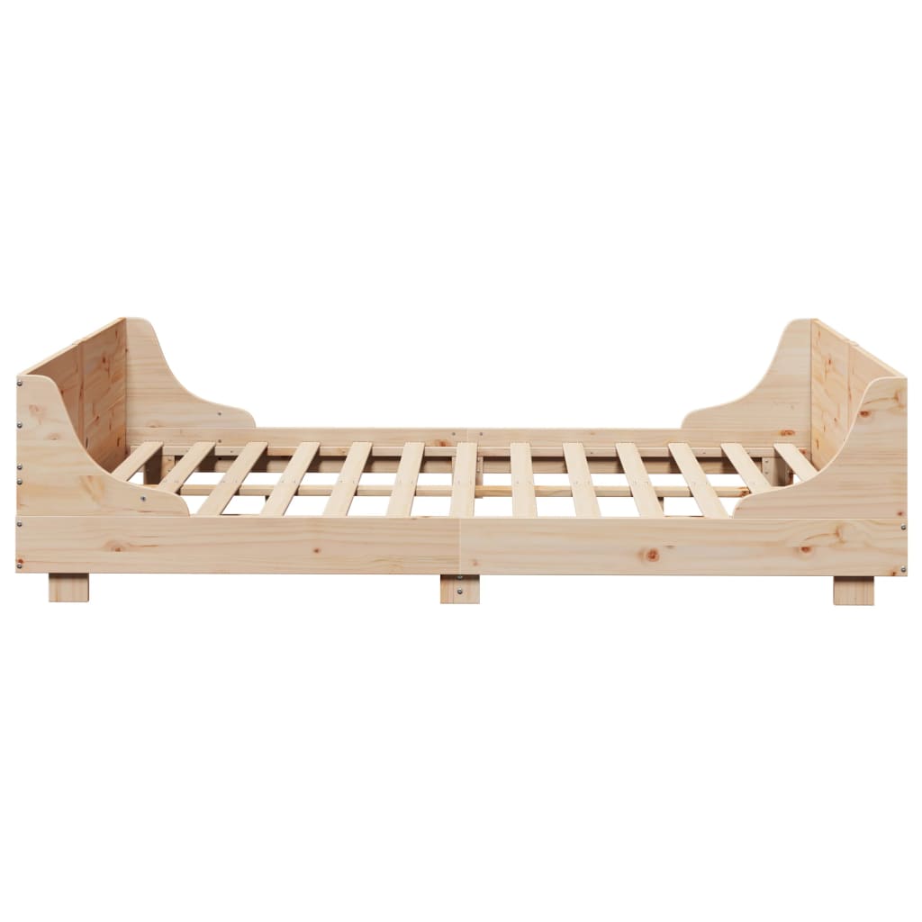 Solid Pine Wood Bed Frame 120x200 cm - No Mattress Included