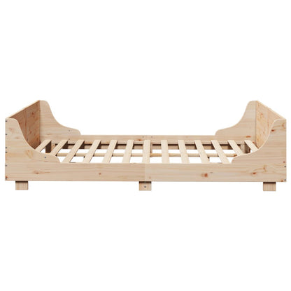 Solid Pine Wood Bed Frame 120x200 cm - No Mattress Included