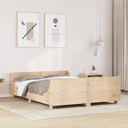 Solid Pine Wood Bed Frame 120x200 cm - No Mattress Included