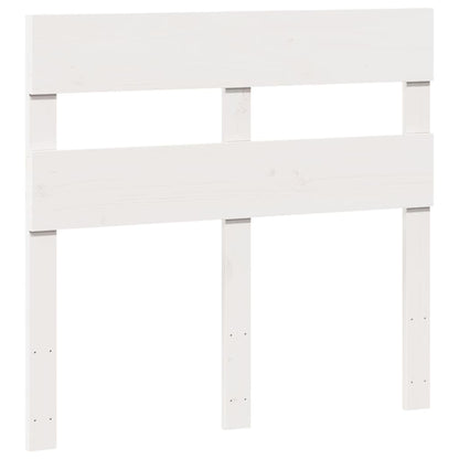 Solid Pine Wood Bed Frame - White 90x200 cm (No Mattress)
