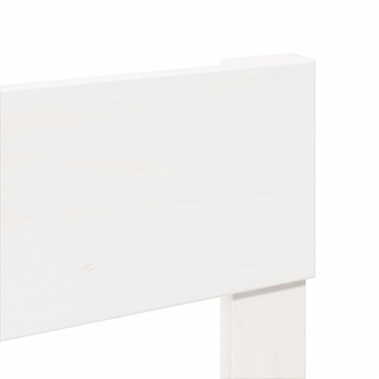 Solid Pine Wood Bed Frame - White 90x200 cm (No Mattress)