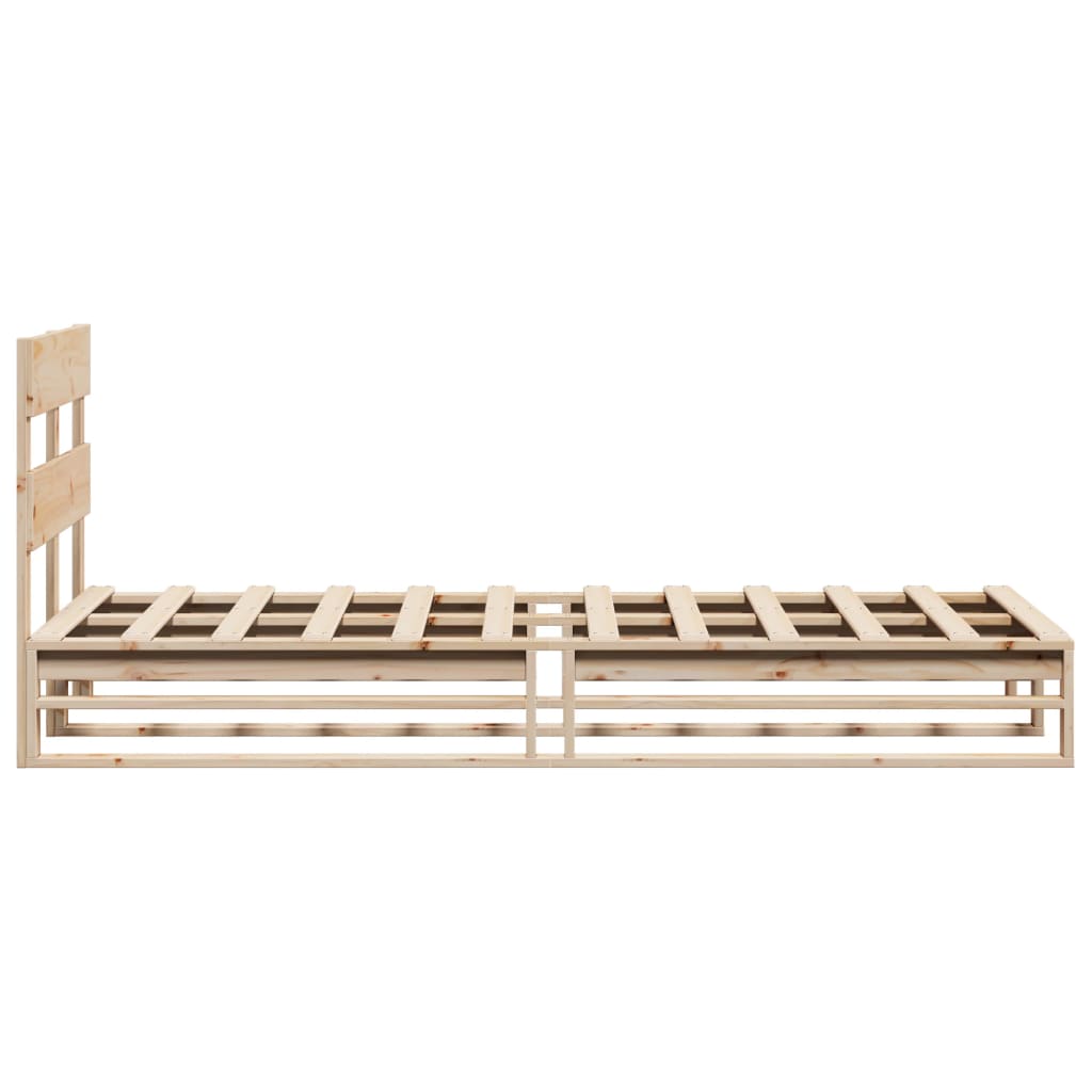 Solid Wood Pine Bed Frame 75x190 cm - Small Single, No Mattress