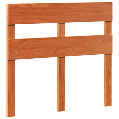 Solid Pine Wood Bed Frame, Wax Brown, 90x190 cm, Single Size