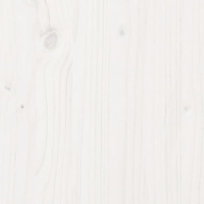 Solid Pine Bed Frame, White, 90x200 cm - No Mattress Included