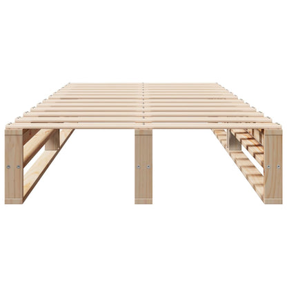 Solid Pine Wood Bed Frame 100x200 cm - Mattress Excluded