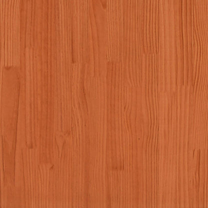 Solid Pine Bed Frame Wax Brown 100x200 cm - No Mattress Included