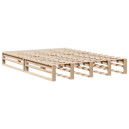 Solid Pine Bed Frame 120x200 cm - Sturdy Wood Design