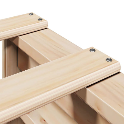 Solid Pine Wood Bed Frame 160x200 cm - Mattress Not Included