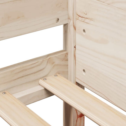 Solid Pine Wood Bed Frame 80x200 cm - Mattress Not Included